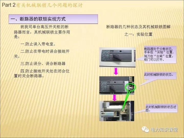 C0m 解释开关柜的机电联锁知识