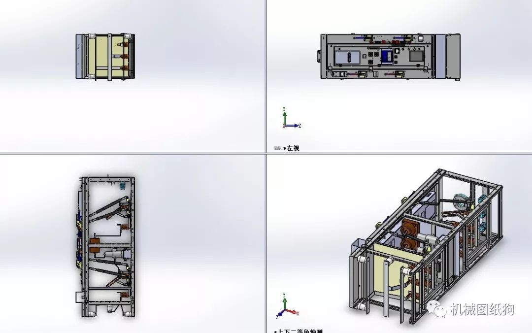 qingyuleav 6-10KV电源开关柜三维模型图Solidworks设计