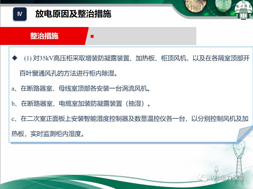 大波 开关柜湿度排放和处理方法