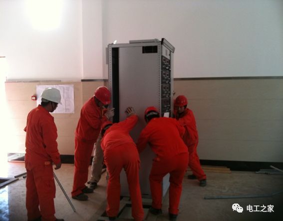 WWW 一条完成开关柜安装，电缆桥架施工，电缆敷设及布线施工，照明配电箱施工