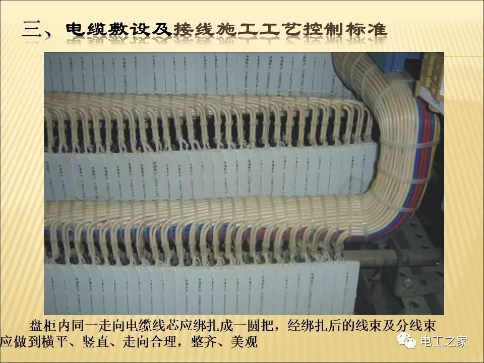 WWW 一条完成开关柜安装，电缆桥架施工，电缆敷设及布线施工，照明配电箱施工