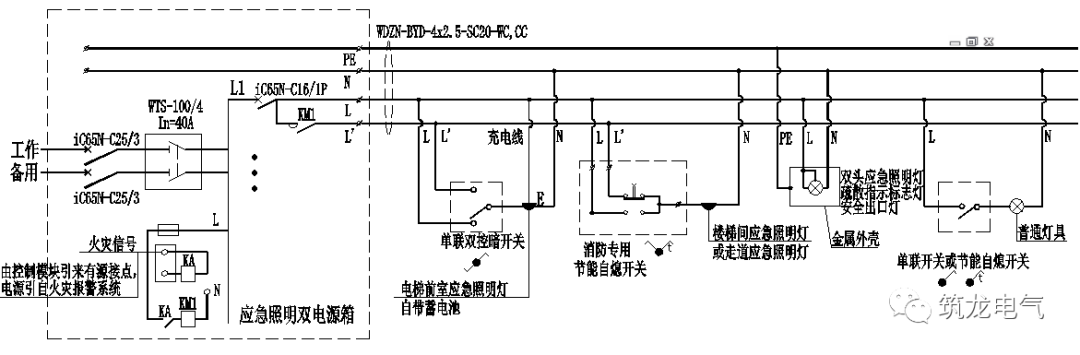WWW 教你画应急照明配电箱系统图！